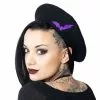 Kreepsville Accessories Bat Repeat Purple Beret Hat