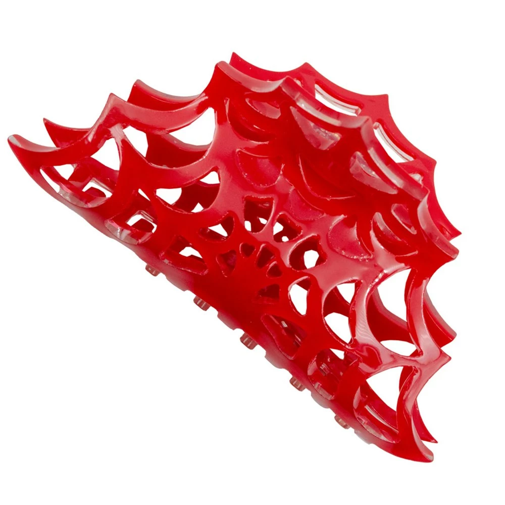 Kreepsville Spiderweb Hair Claw Clip Red 3 Kreepsville Spiderweb Hair Claw Clip Red