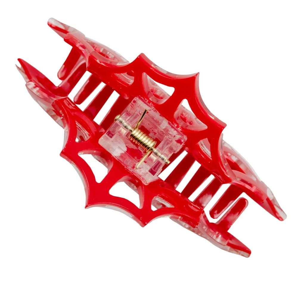 Kreepsville Spiderweb Hair Claw Clip Red 4 Kreepsville Spiderweb Hair Claw Clip Red