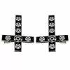 Kreepsville Shop The Look Inverted Cross Pentagram Hairslides Black