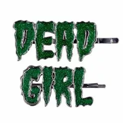 Kreepsville Dead Girl Text Hair Slides