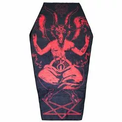 Kreepsville Baphomet Satanic Coffin Beach Towel