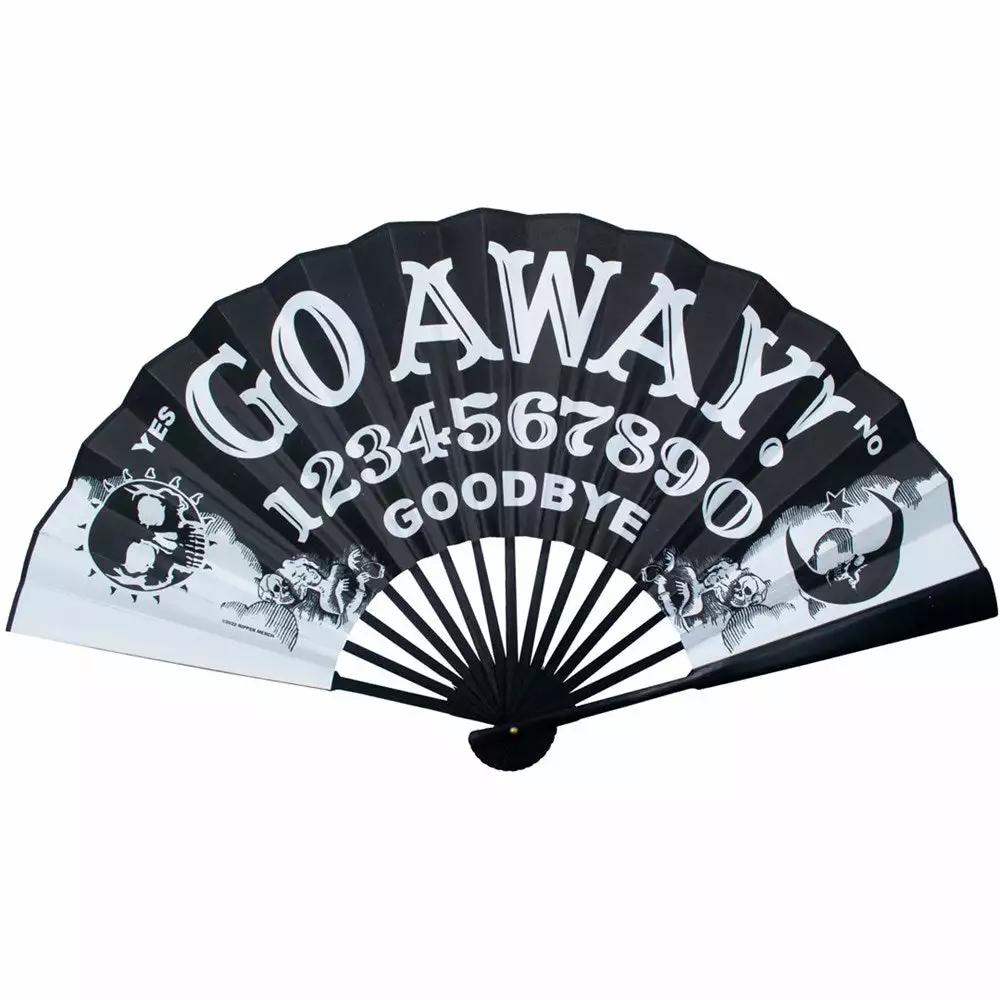Kreepsville Go Away Ouija Double Sided Fan Homewares & Gifts 3 Kreepsville Go Away Ouija Double Sided Fan Homewares & Gifts