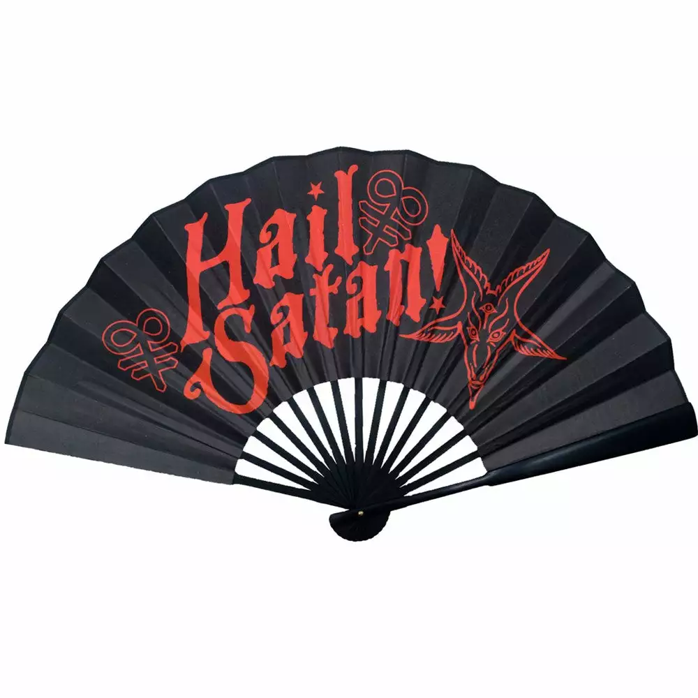 Kreepsville Satanic Circle Double Sided Fan 3 Kreepsville Satanic Circle Double Sided Fan