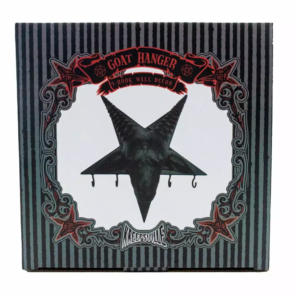 Kreepsville 666 Homewares & Gifts Goathead Wall Keyholder Hanger 5 Kreepsville 666 Homewares & Gifts Goathead Wall Keyholder Hanger