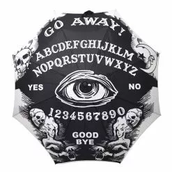 Kreepsville Skull Handle Go Away Ouija Umbrella Homewares & Gifts