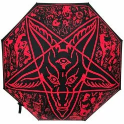 Kreepsville Homewares & Gifts Skull Handle Goathead Umbrella