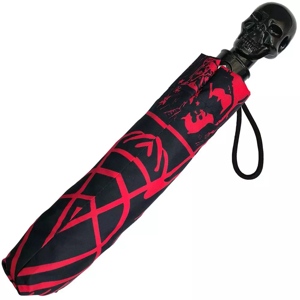 Kreepsville Homewares & Gifts Skull Handle Goathead Umbrella 4 Kreepsville Homewares & Gifts Skull Handle Goathead Umbrella