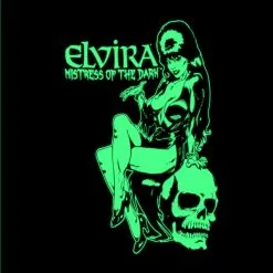 Elvira Comic Skull Glow In The Dark Throw Blanket Homewares & Gifts