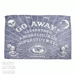 Kreepsville Go Away Glow In The Dark Throw Blanket
