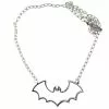Kreepsville Jewelry Bat Outline Necklace
