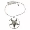 Kreeepsville 666 Jewelry Baphomet Satanic Circle Necklace
