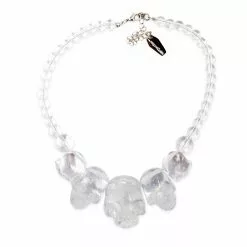 Kreepsville Skull Collection Necklace Crystal Clear