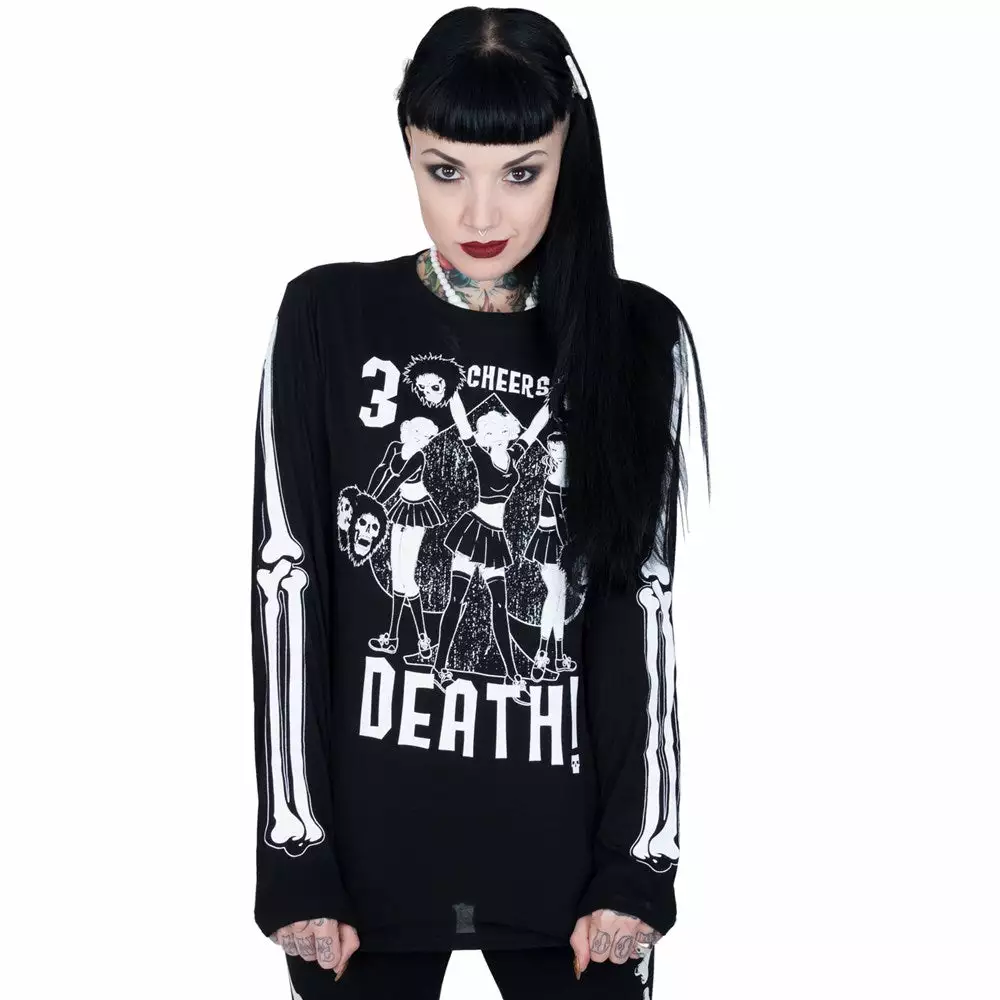Kreepsville Three Cheers For Death Longsleeve Top 4 Kreepsville Three Cheers For Death Longsleeve Top
