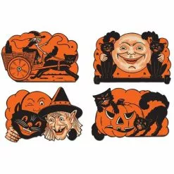 Monster-A-GoGo Vintage Halloween Classic Cat Cutouts