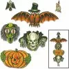 Monster-A-GoGo Vintage Halloween Totem Pole Cutouts 2 Monster-A-GoGo Vintage Halloween Totem Pole Cutouts