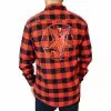 Kreepsville 666 Satanic Circle Red Flannel Shirt Men's