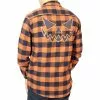 Kreepsville Men's Trick Or Treat Pumpkin Orange Flannel Shirt 2 Kreepsville Men's Trick Or Treat Pumpkin Orange Flannel Shirt