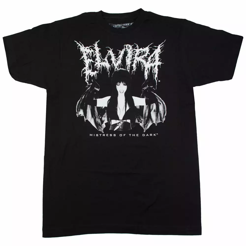 Elvira Black Metal Mens T-Shirt Men's 3 Elvira Black Metal Mens T-Shirt Men's