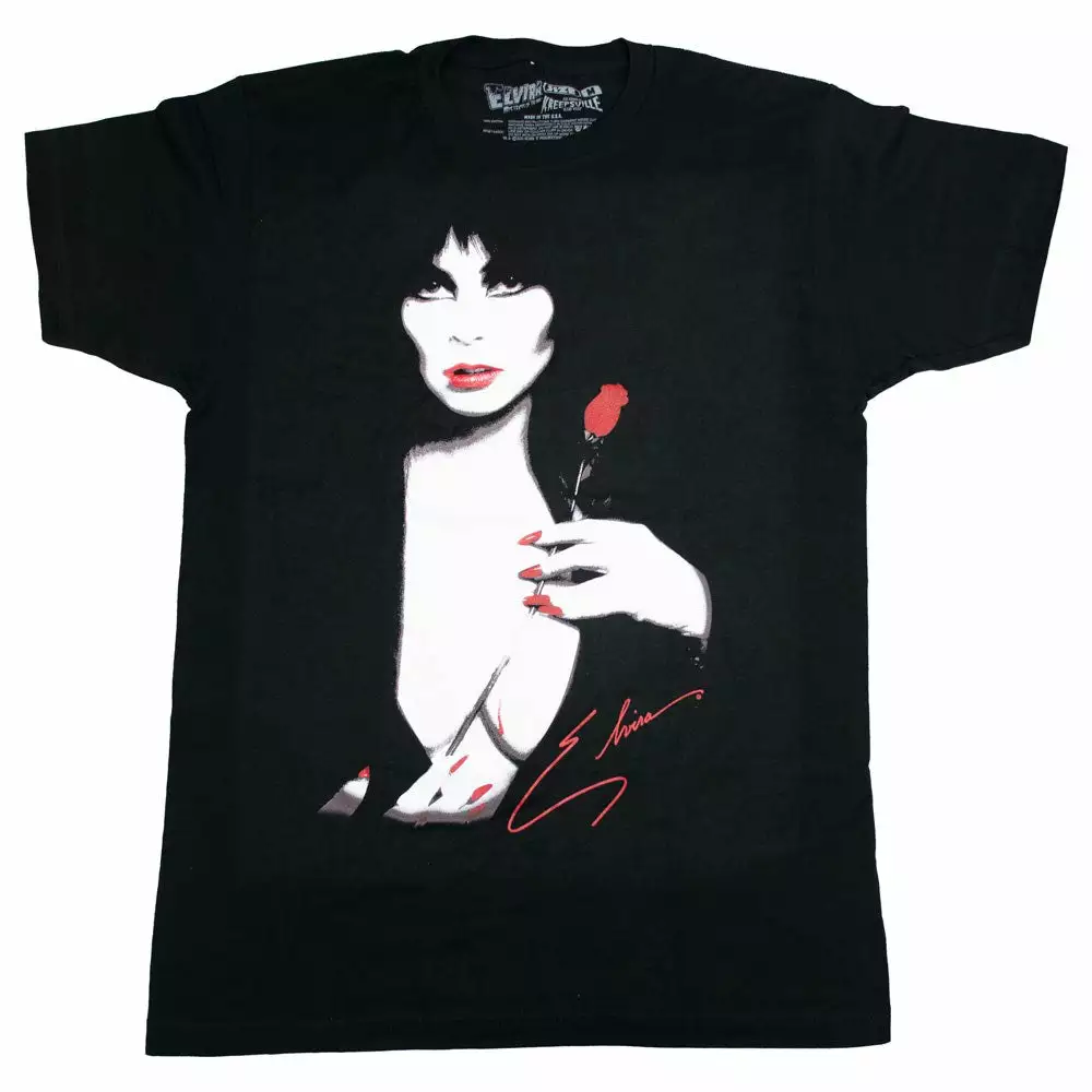 Elvira Rose Portrait Mens T-Shirt 3 Elvira Rose Portrait Mens T-Shirt