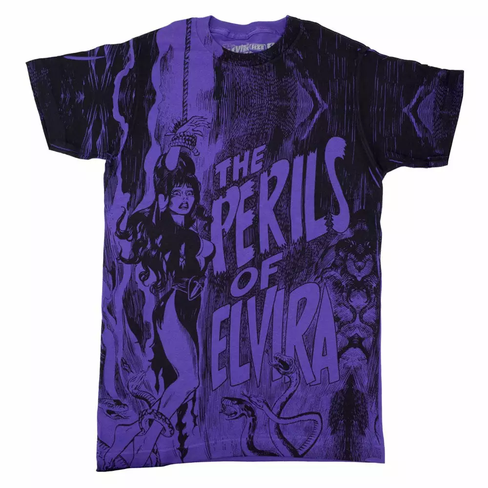 Elvira Perils Of Purple Men's T-shirt 3 Elvira Perils Of Purple Men's T-shirt