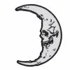 Kreepsville Accessories Skull Crescent Moon Patch 1 Kreepsville Accessories Skull Crescent Moon Patch