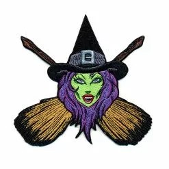 Kreepsville Witch Cross Brooms Patch Accessories
