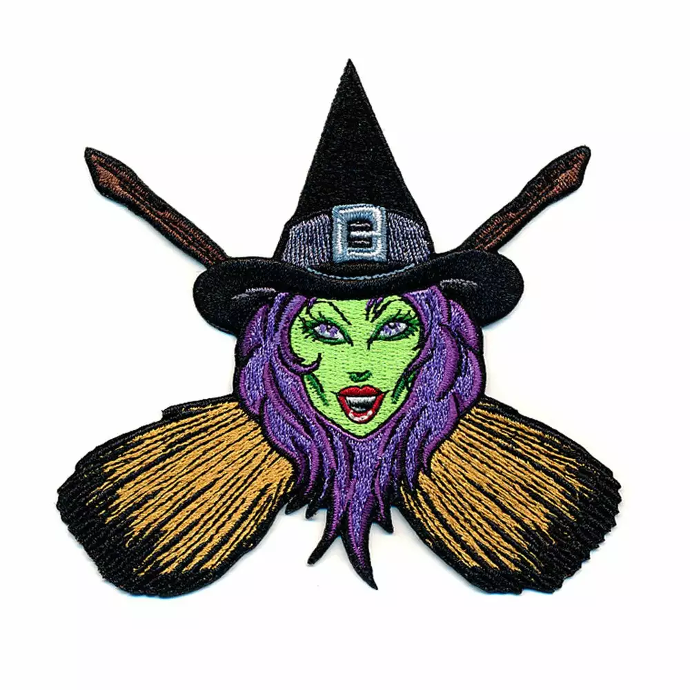 Kreepsville Witch Cross Brooms Patch Accessories 3 Kreepsville Witch Cross Brooms Patch Accessories