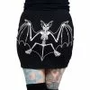 Kreepsville Women's Skelli Bat Mini Skirt