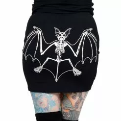 Kreepsville Women's Skelli Bat Mini Skirt