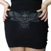 Kreepsville Women's Death Moth Mini Skirt Grey