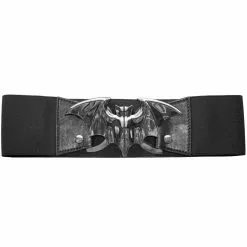Kreepsville Elastic Waist Belt Bat Silver Accessories